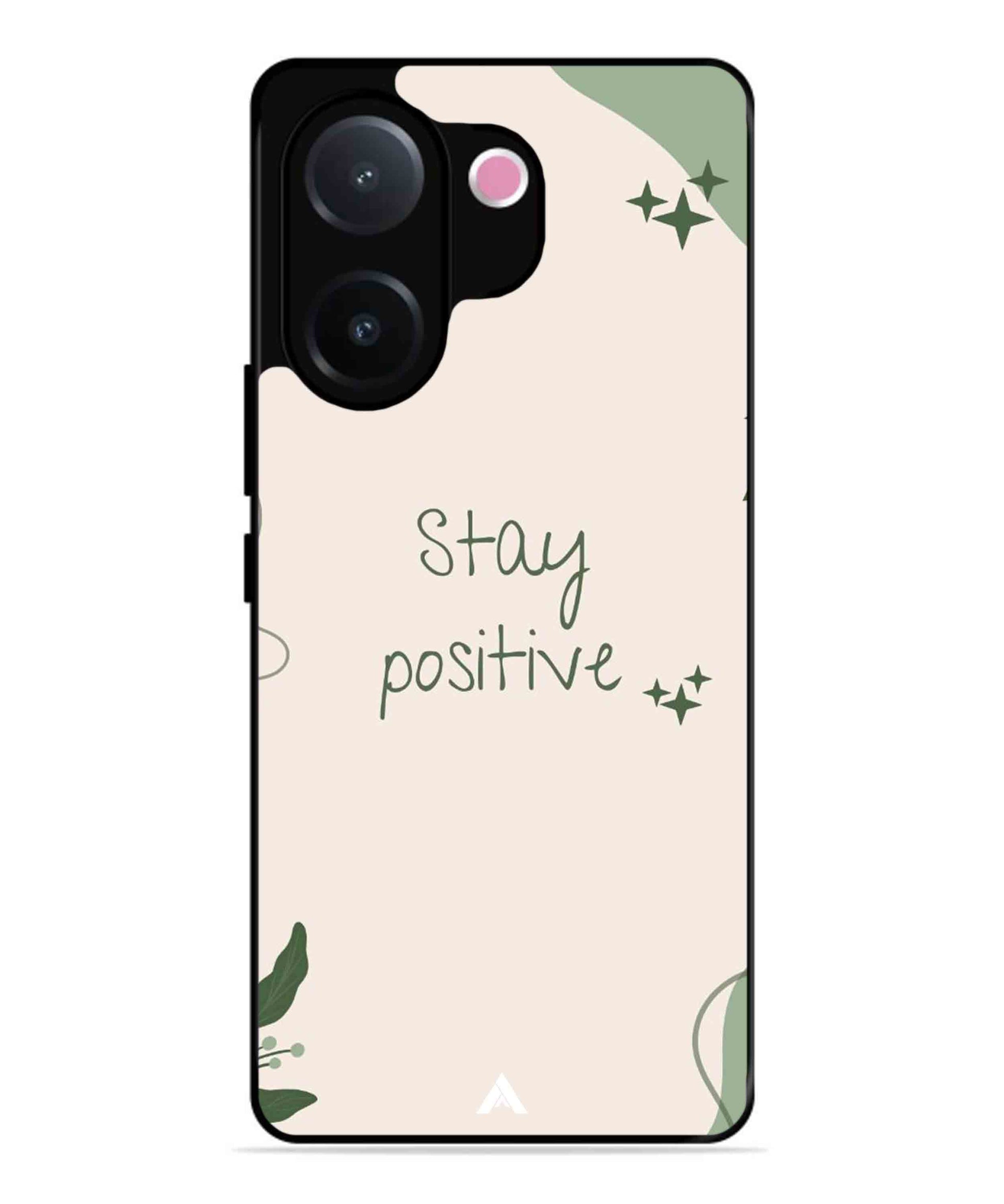 Stay Positive 1 Metal Back Cover Phone Case for Vivo v60e