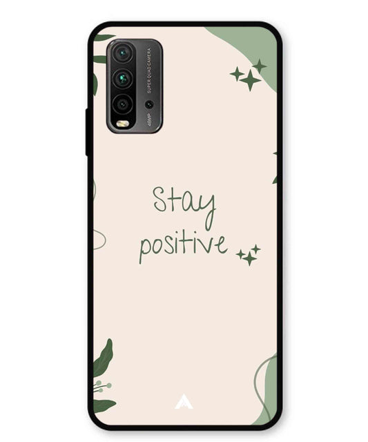 Stay Positive 1 Metal Back Cover Phone Case for Xiaomi Redmi 9 Power