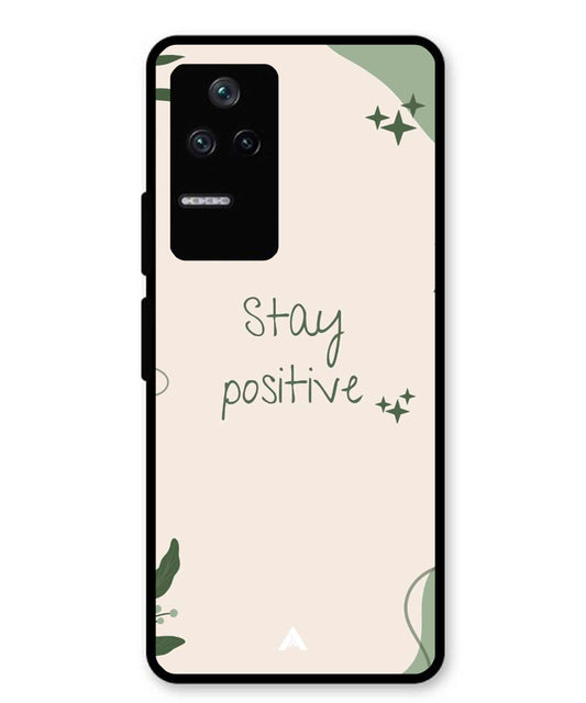 Stay Positive 1 Metal Back Cover Phone Case for Xiaomi Redmi K40s