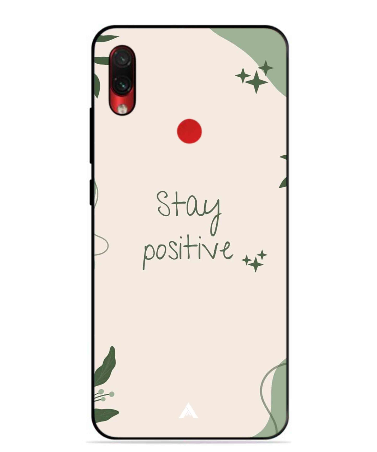 Stay Positive 1 Metal Back Cover Phone Case for Xiaomi Redmi Note 7s