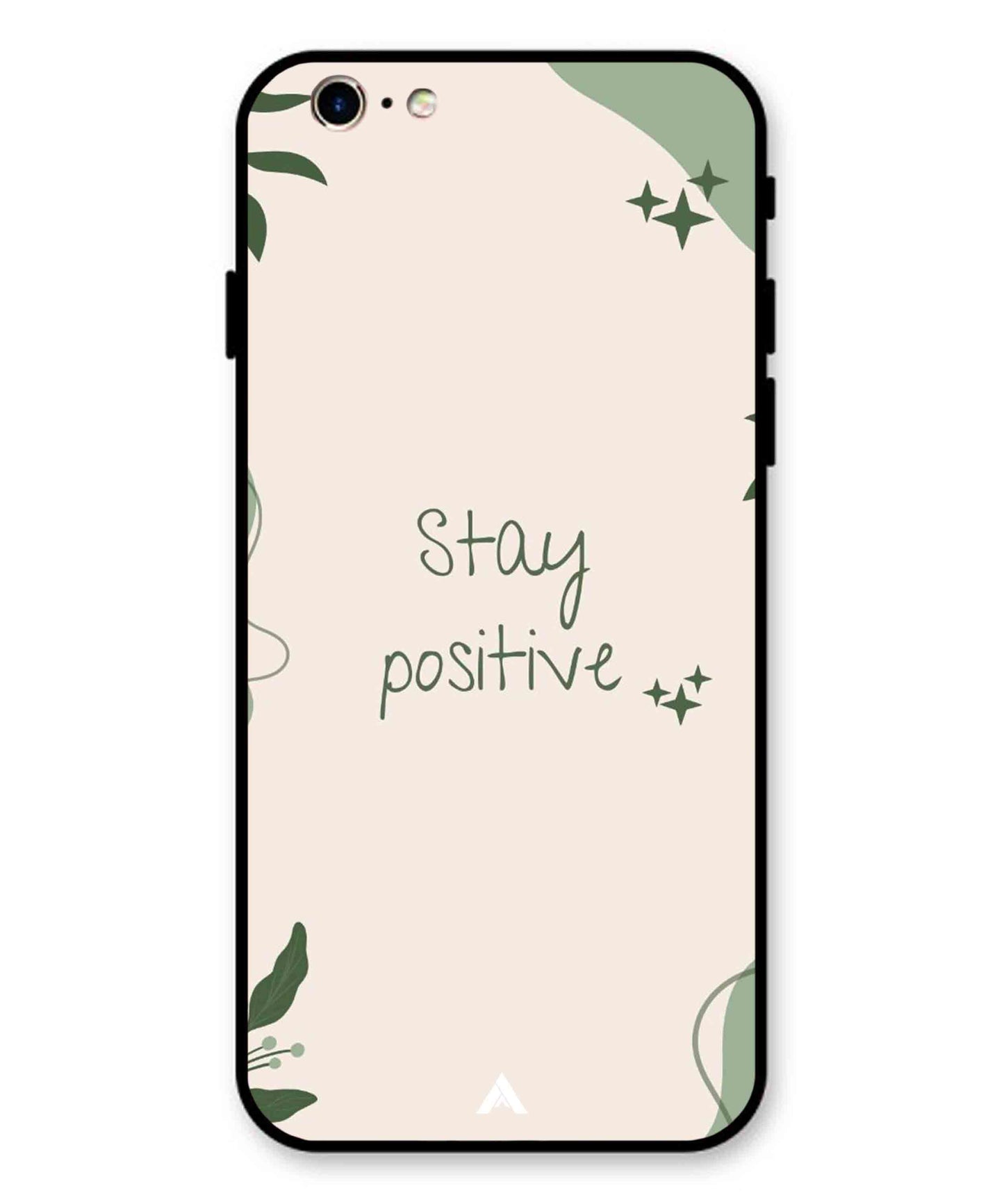Stay Positive 1 Metal Back Cover Phone Case for iPhone 11