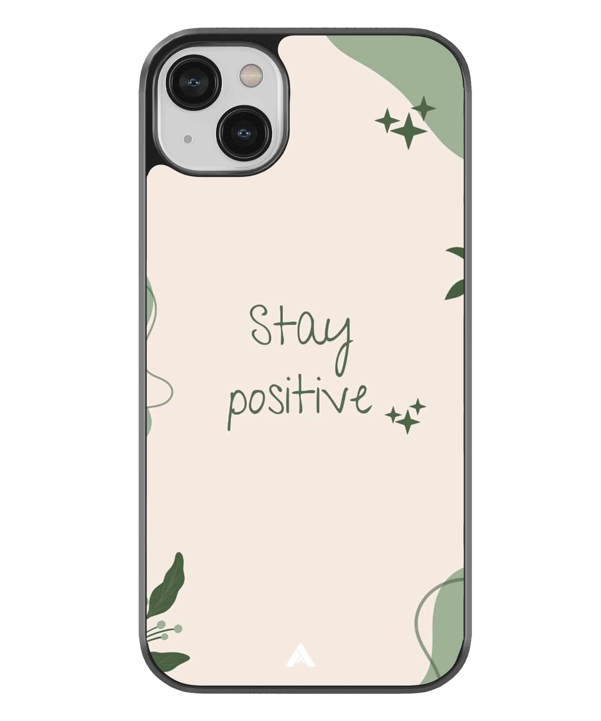 Stay Positive 1 Metal Back Cover Phone Case for iPhone 13