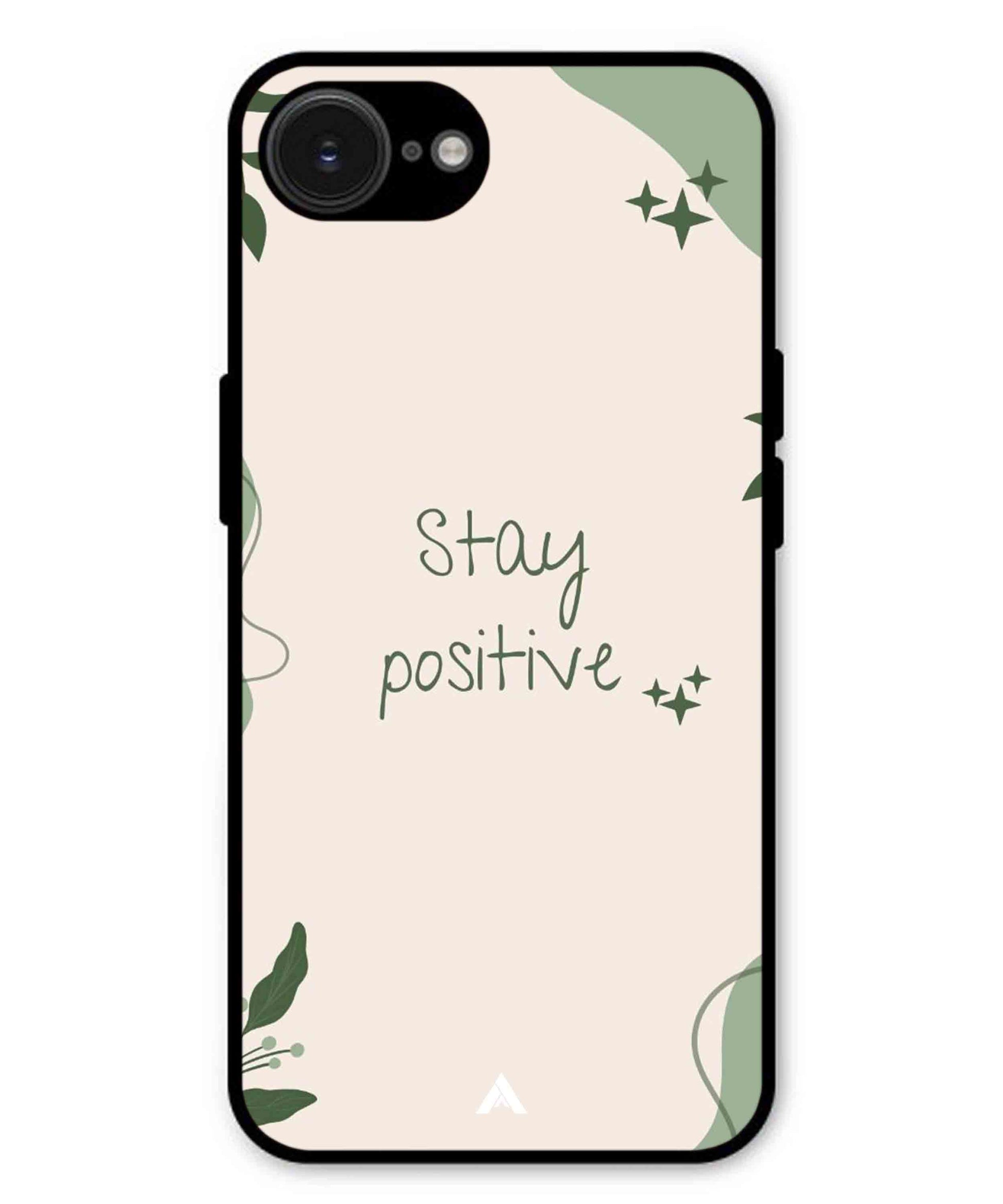 Stay Positive 1 Metal Back Cover Phone Case for iPhone 16e
