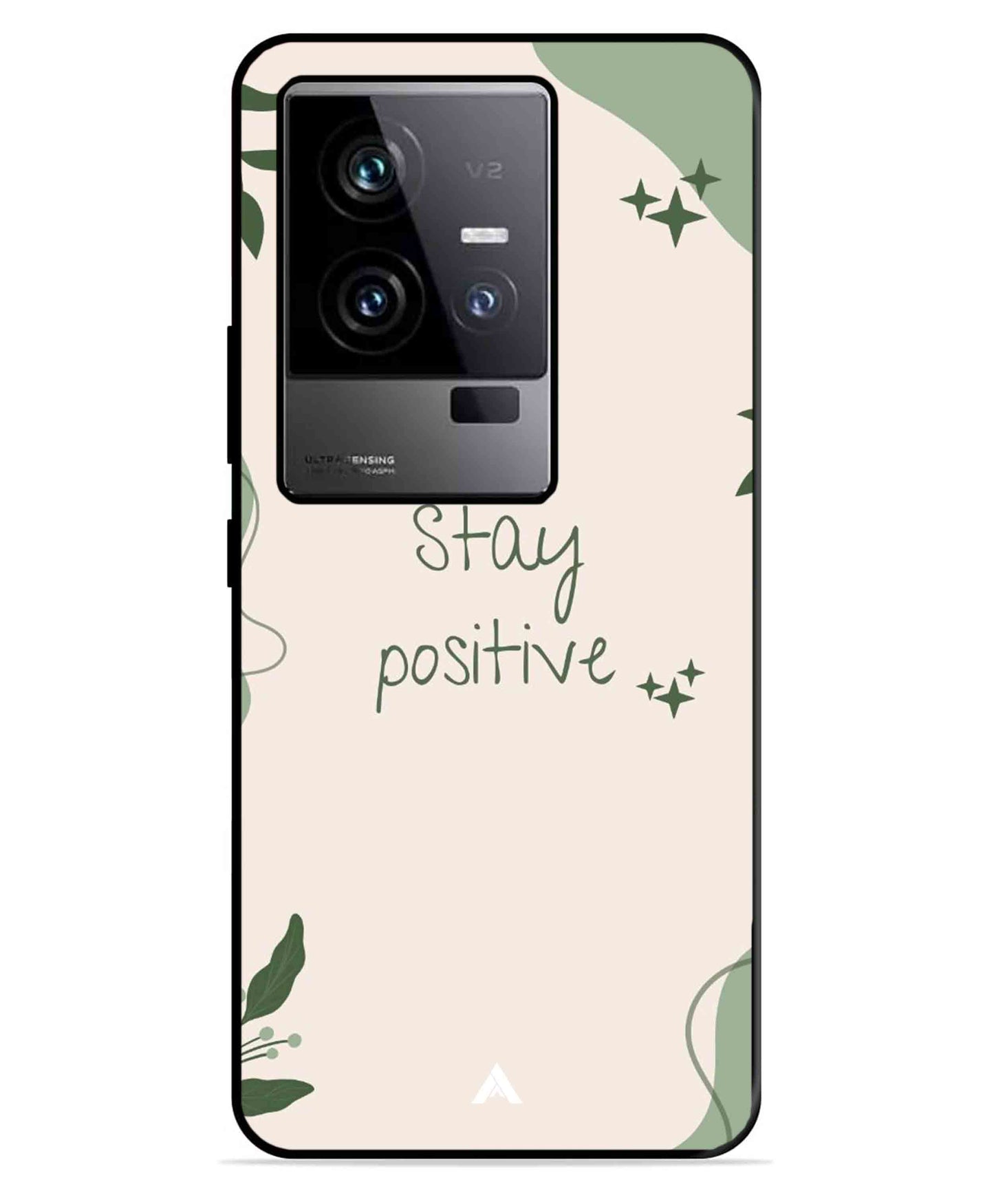 Stay Positive 1 Metal Back Cover Phone Case for iQOO 11