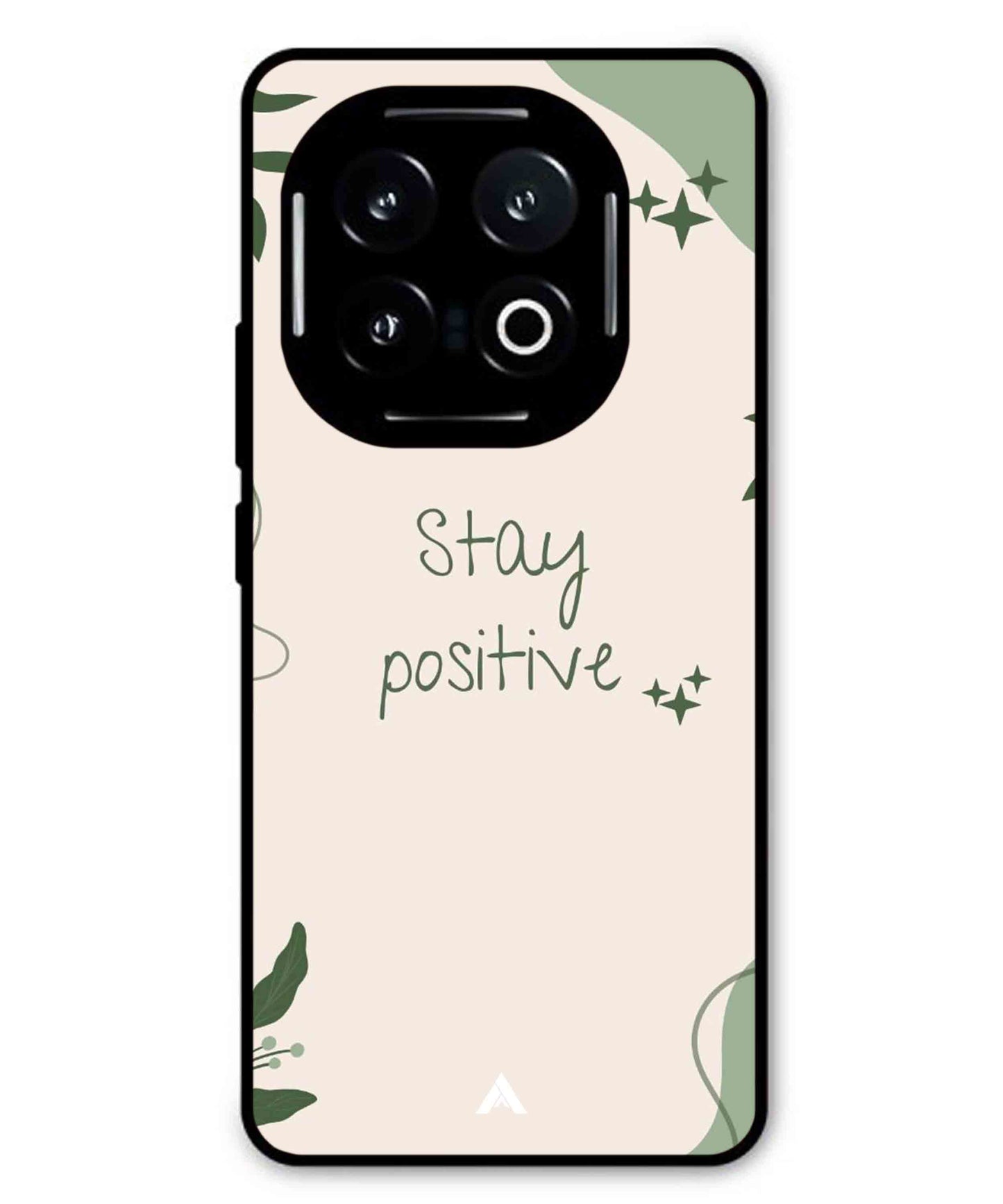 Stay Positive 1 Metal Back Cover Phone Case for iQOO 13