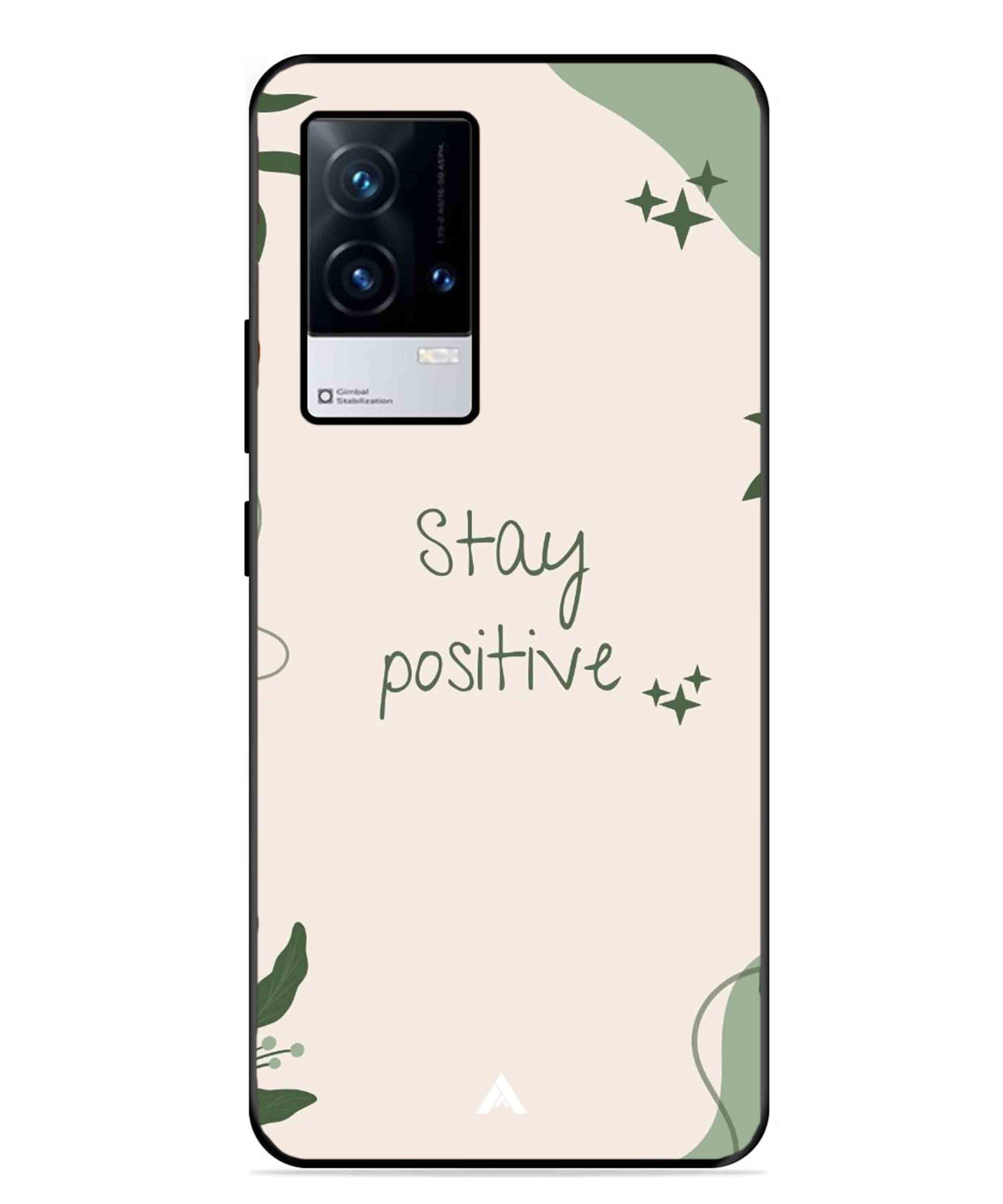 Stay Positive 1 Metal Back Cover Phone Case for iQOO 9