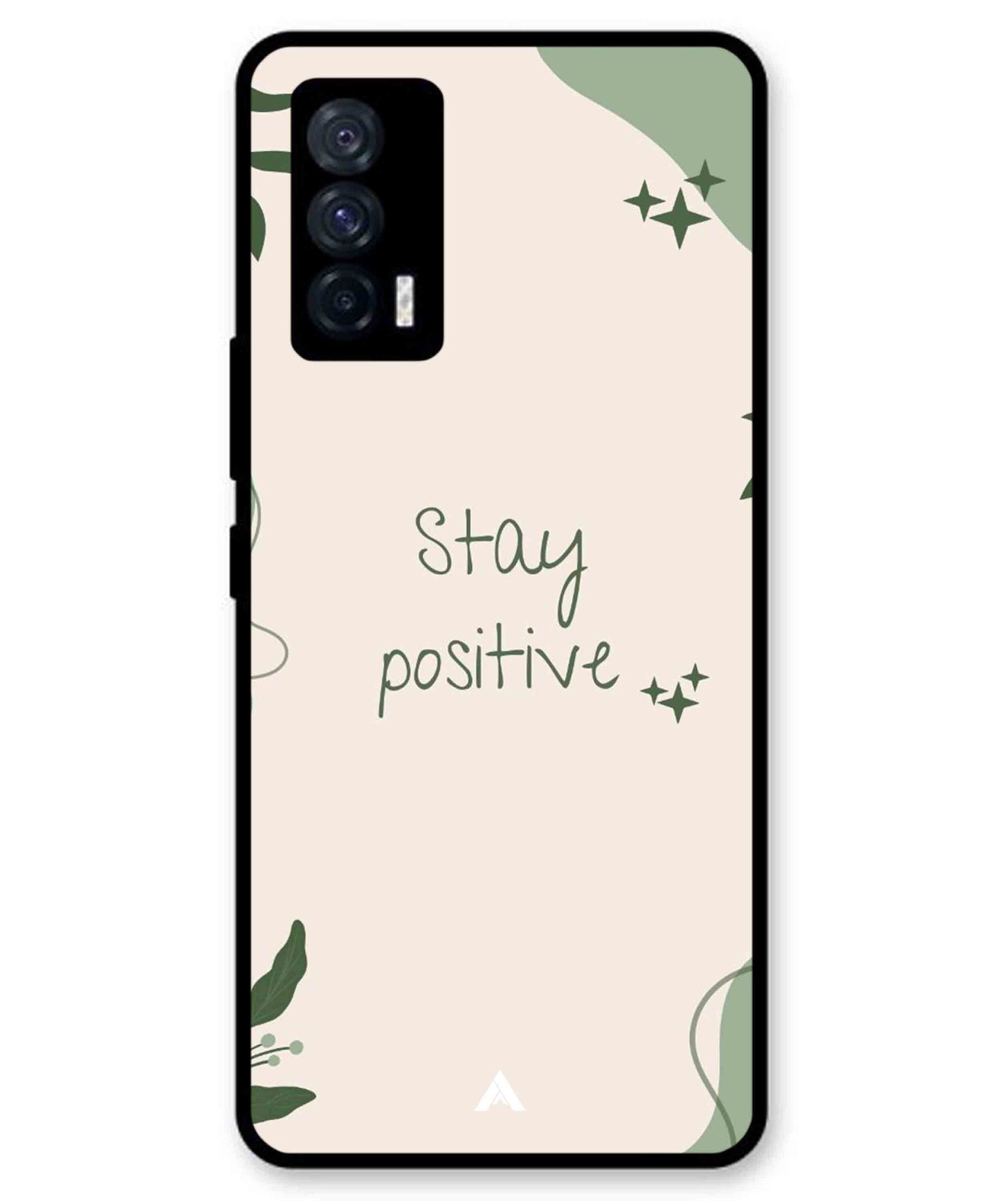 Stay Positive 1 Metal Back Cover Phone Case for iQOO Neo 5