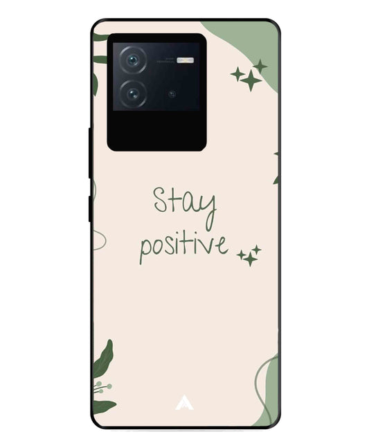 Stay Positive 1 Metal Back Cover Phone Case for iQOO Neo 6