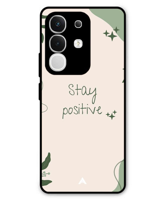 Stay Positive 1 Metal Back Cover Phone Case for iQOO Z10x