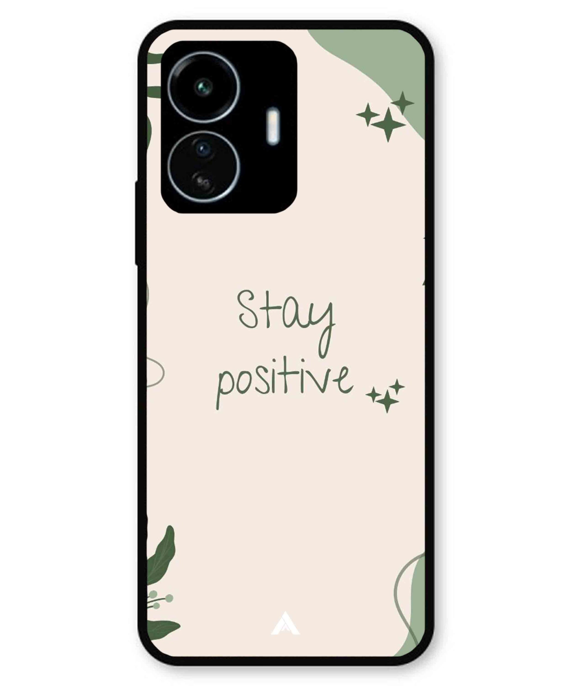 Stay Positive 1 Metal Back Cover Phone Case for iQOO Z6 Lite