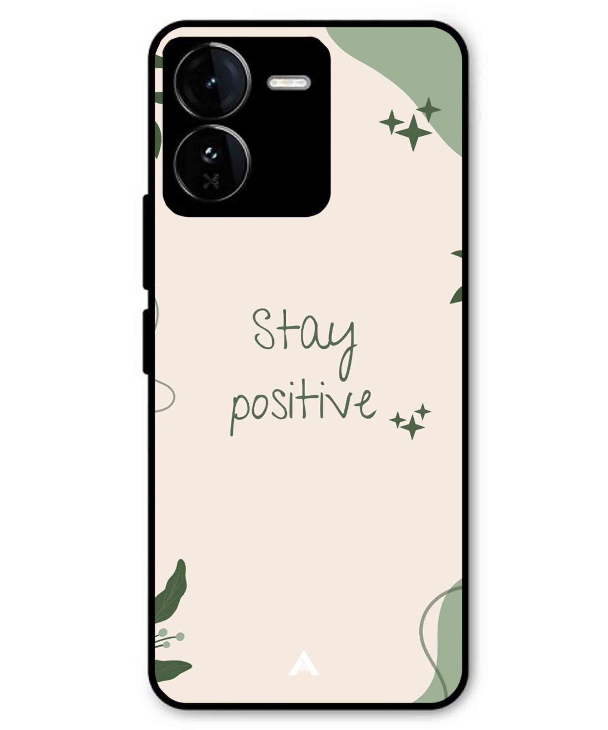 Stay Positive 1 Metal Back Cover Phone Case for iQOO Z9