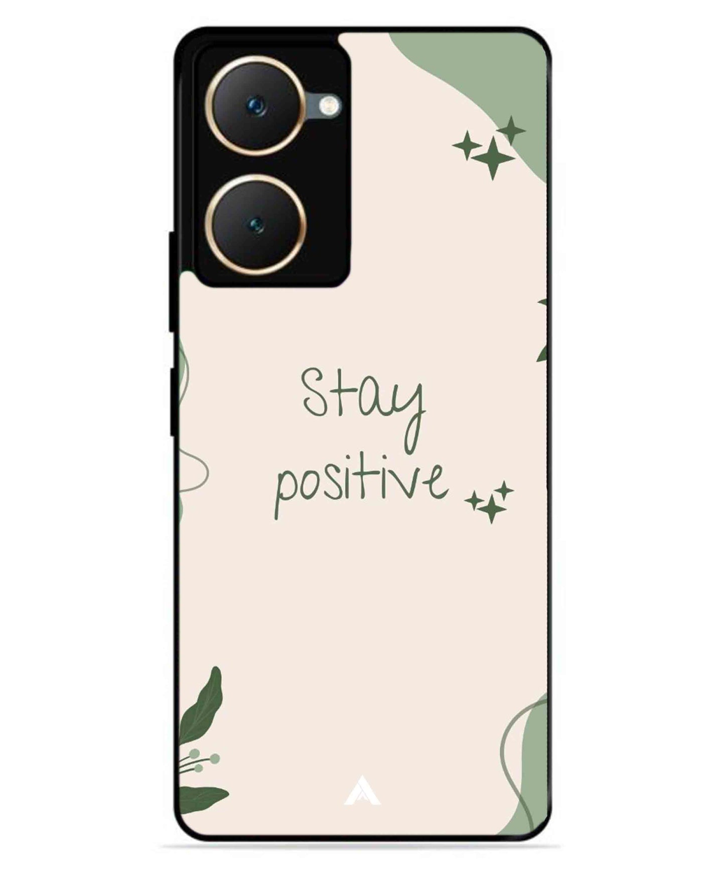 Stay Positive 1 Metal Back Cover Phone Case for iQOO Z9 Lite