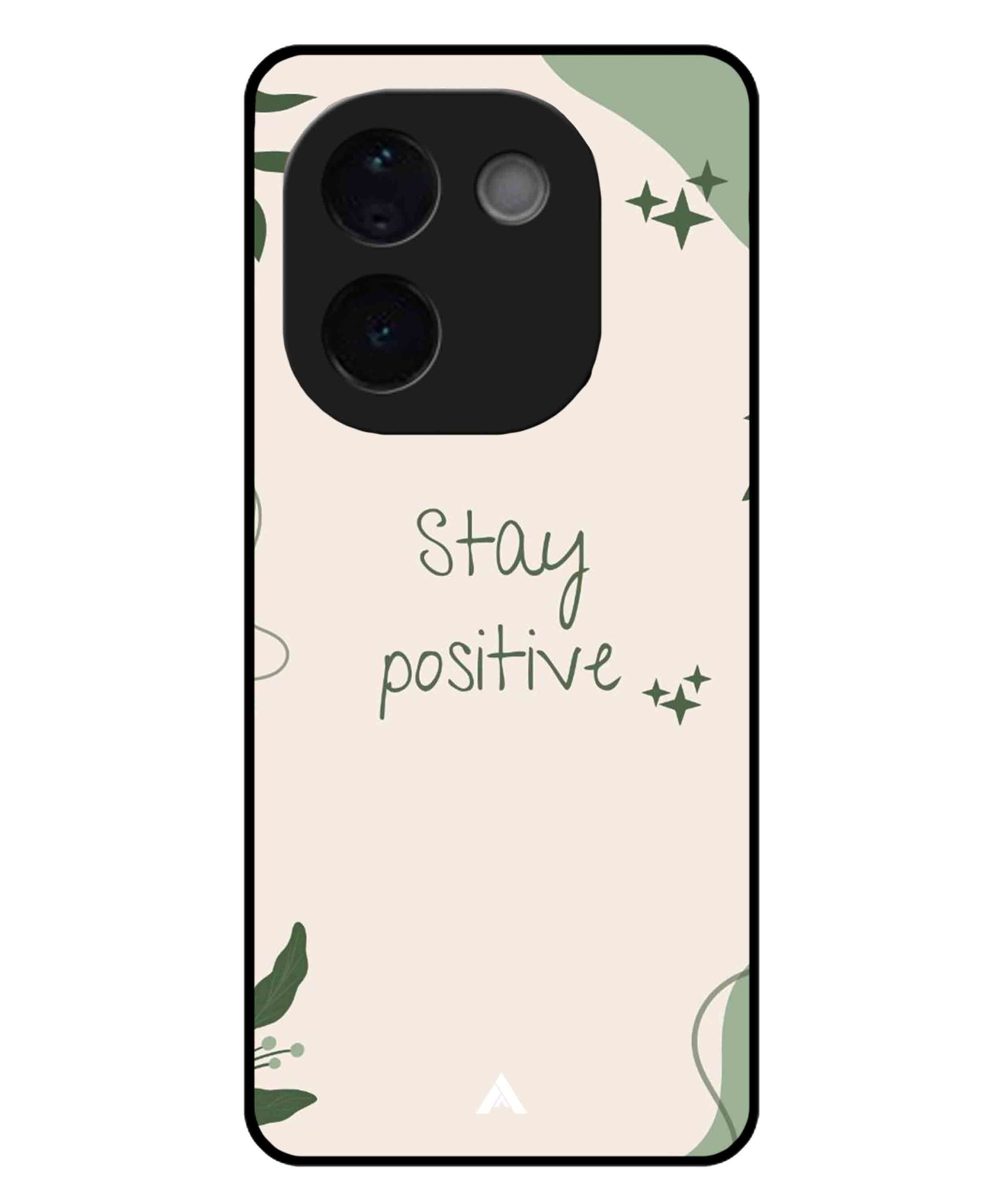 Stay Positive 1 Metal Back Cover Phone Case for iQOO Z9s Pro