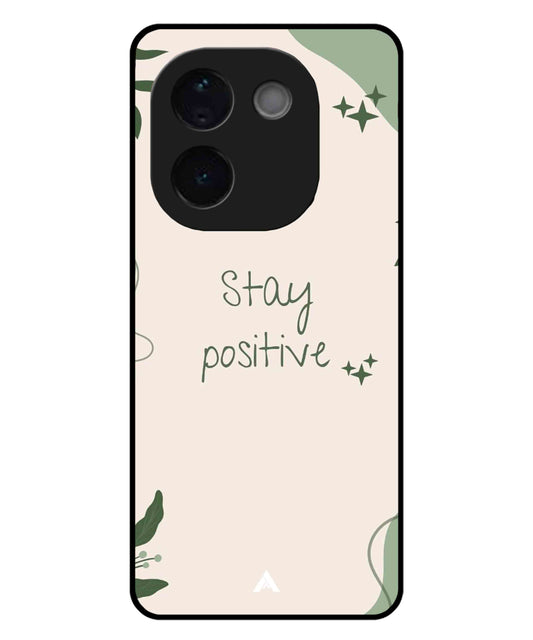Stay Positive 1 Metal Back Cover Phone Case for iQOO Z9s Pro