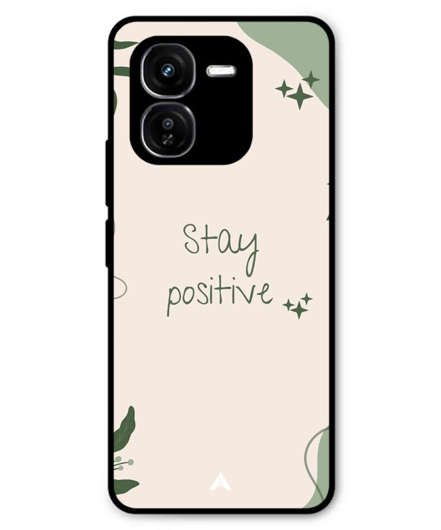 Stay Positive 1 Metal Back Cover Phone Case for iQOO Z9x