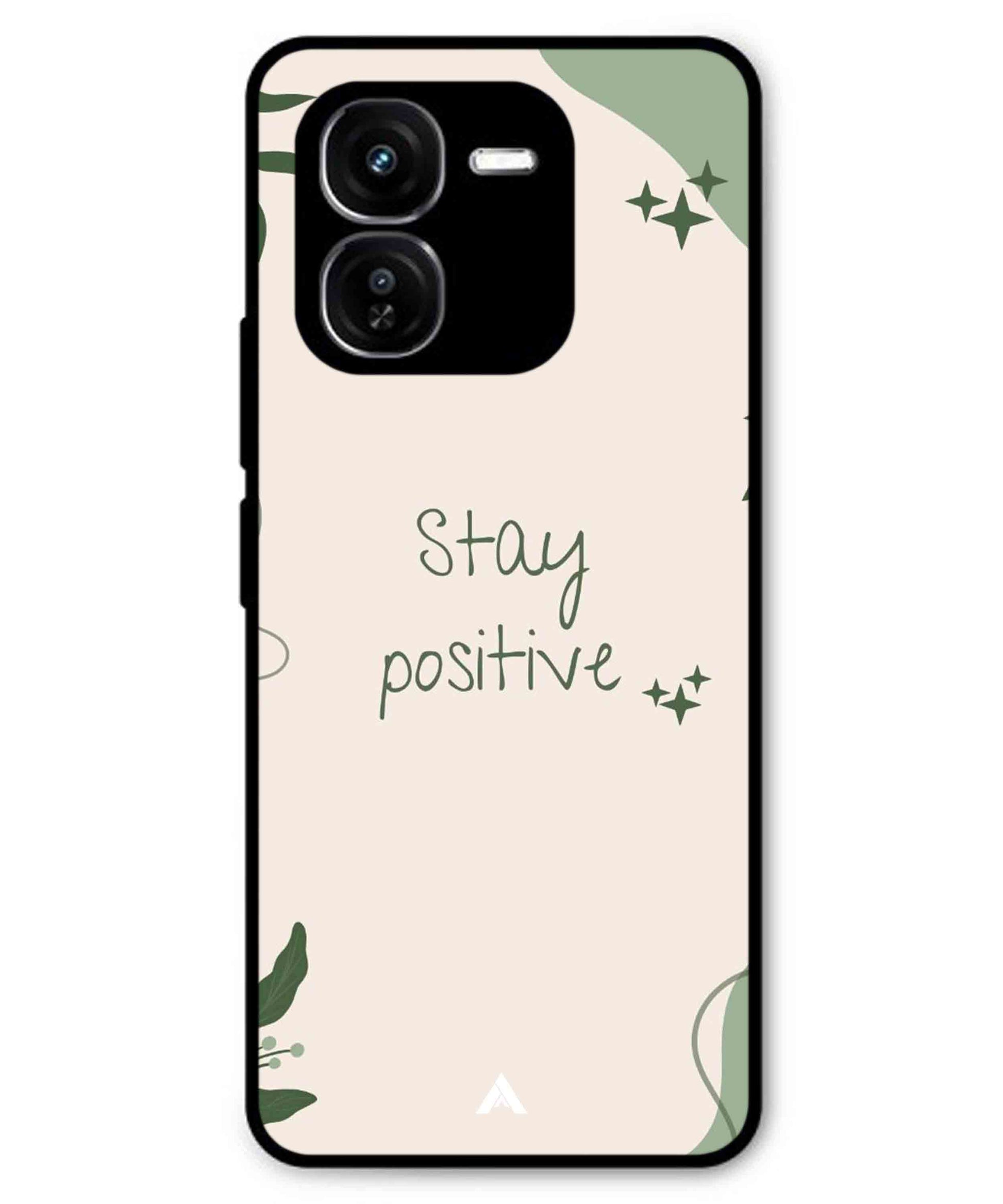 Stay Positive 1 Metal Back Cover Phone Case for iQOO Z9x