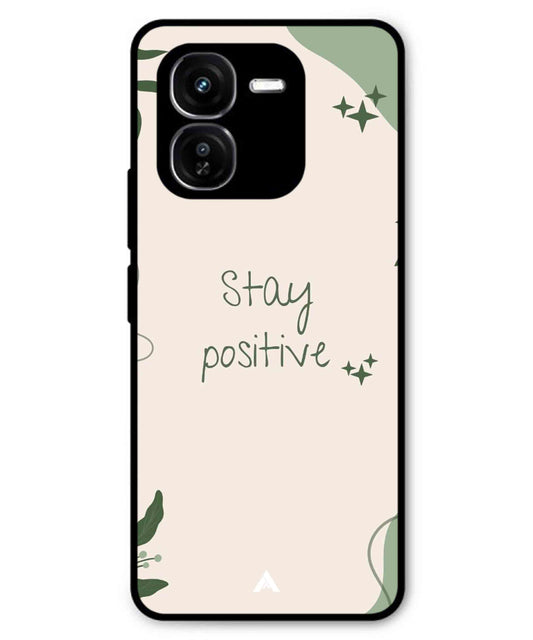 Stay Positive 1 Metal Back Cover Phone Case for iQOO Z9x