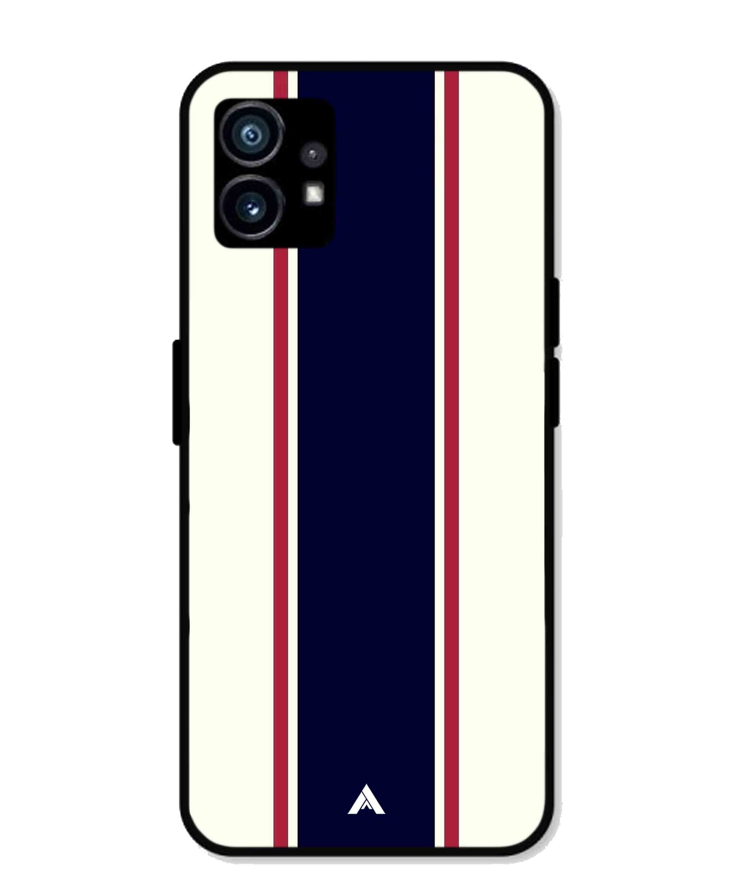 Stripe Pattern 10 Metal Back Cover Phone Case for Nothing Phone 1