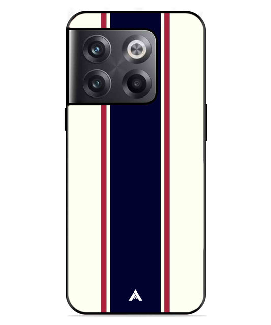 Stripe Pattern 10 Metal Back Cover Phone Case for Oneplus 10T