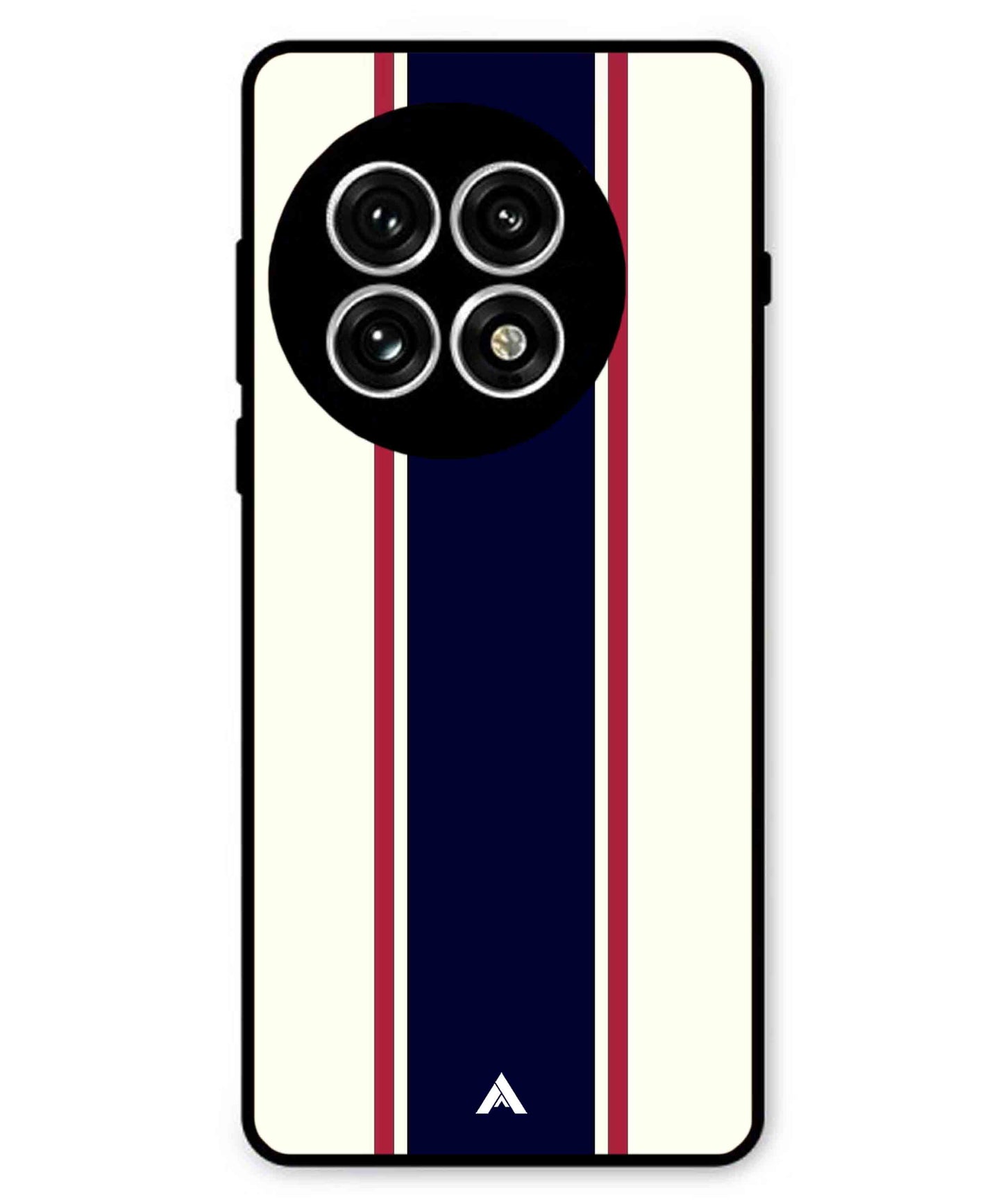 Stripe Pattern 10 Metal Back Cover Phone Case for Oneplus 13R