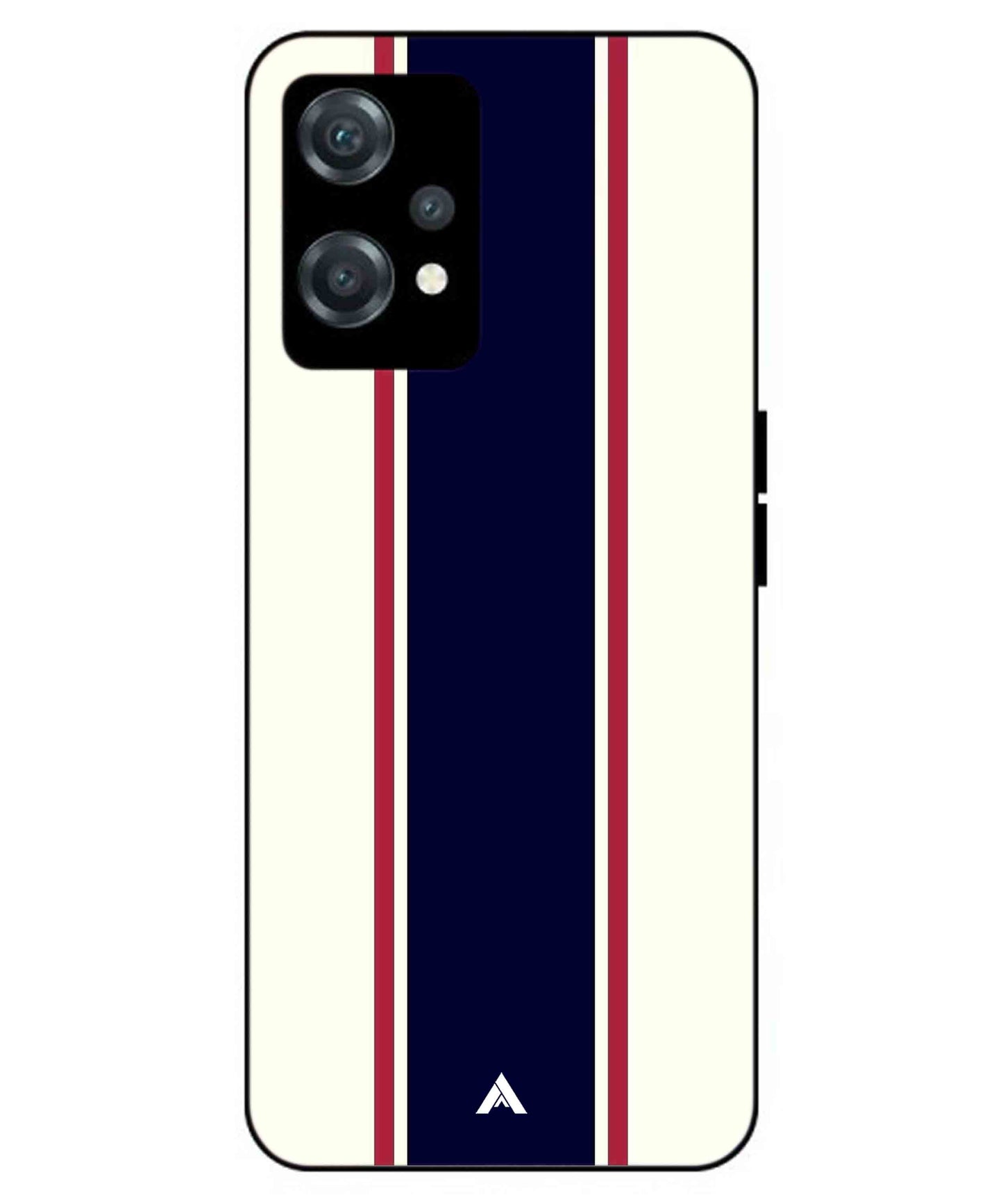Stripe Pattern 10 Metal Back Cover Phone Case for Oneplus Nord CE 2 Lite