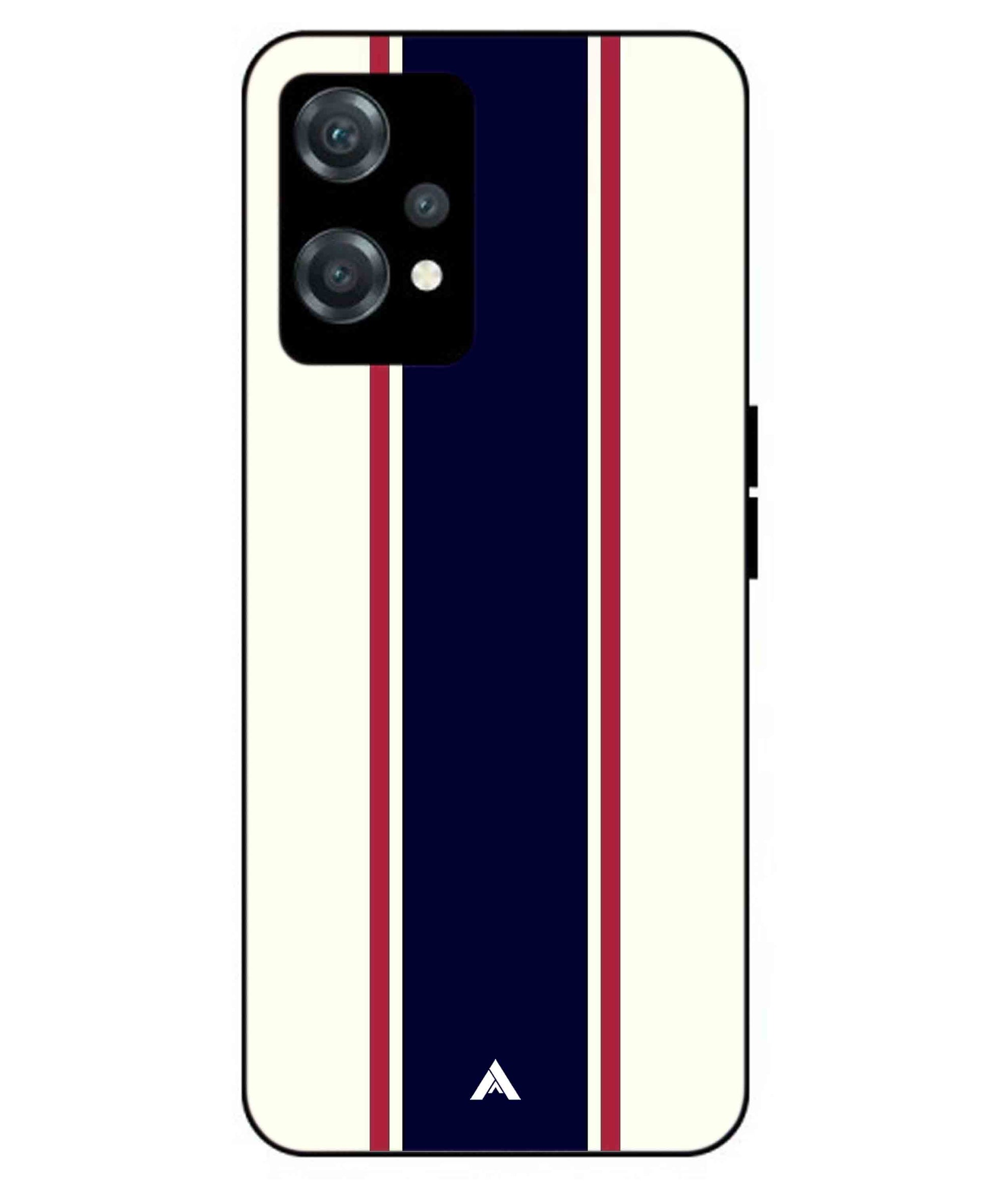 Stripe Pattern 10 Metal Back Cover Phone Case for Oneplus Nord CE 2 Lite