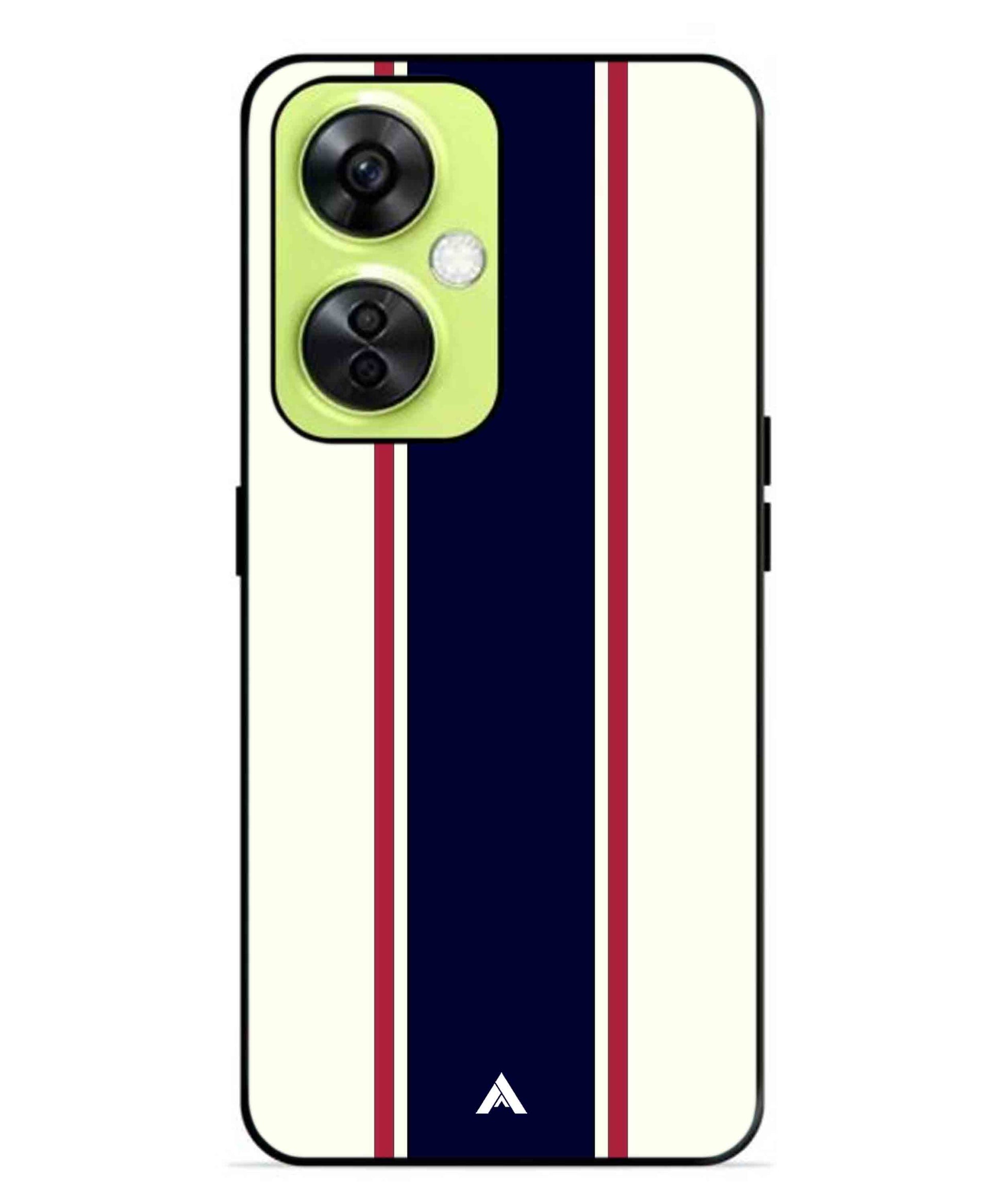 Stripe Pattern 10 Metal Back Cover Phone Case for Oneplus Nord CE 3 Lite