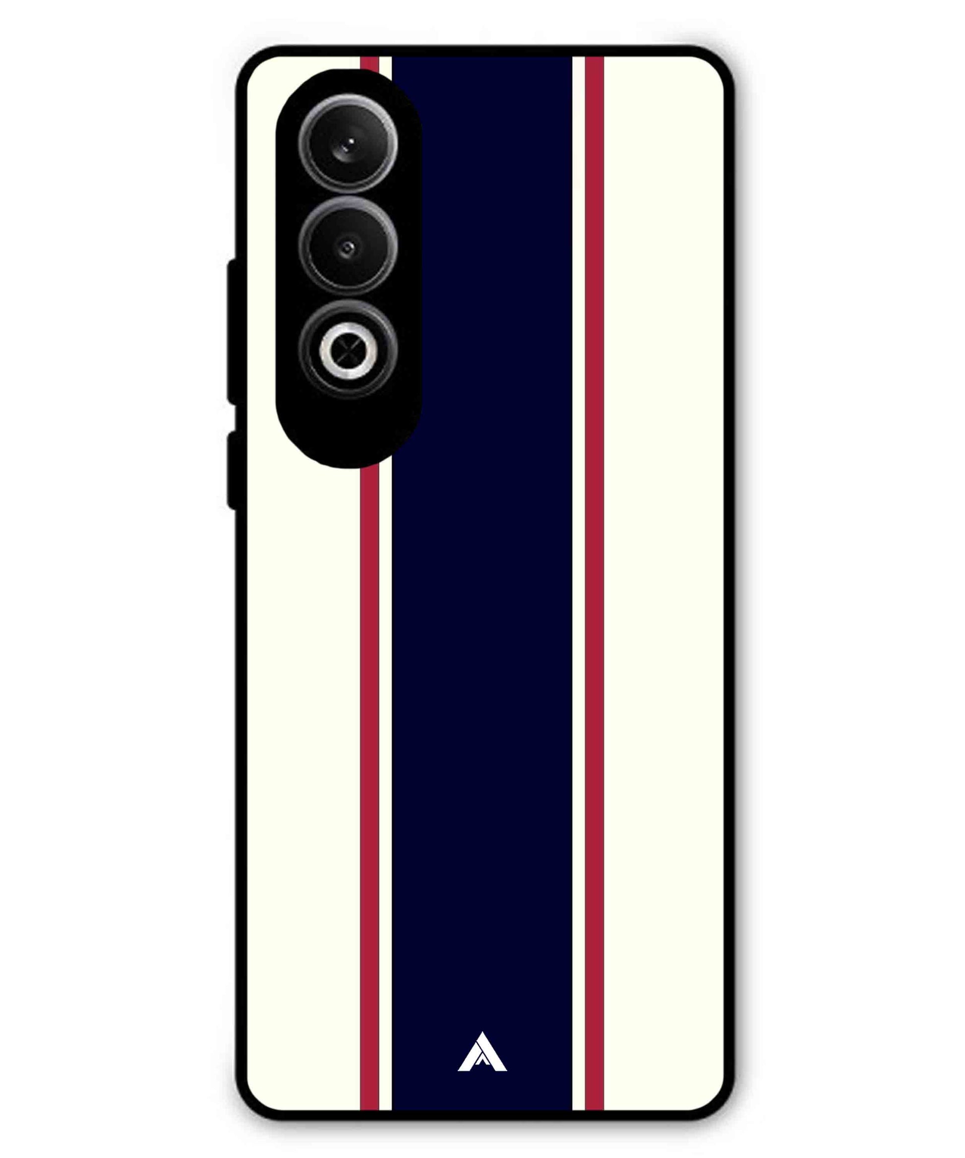 Stripe Pattern 10 Metal Back Cover Phone Case for Oneplus Nord CE 4