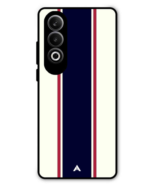 Stripe Pattern 10 Metal Back Cover Phone Case for Oneplus Nord CE 4