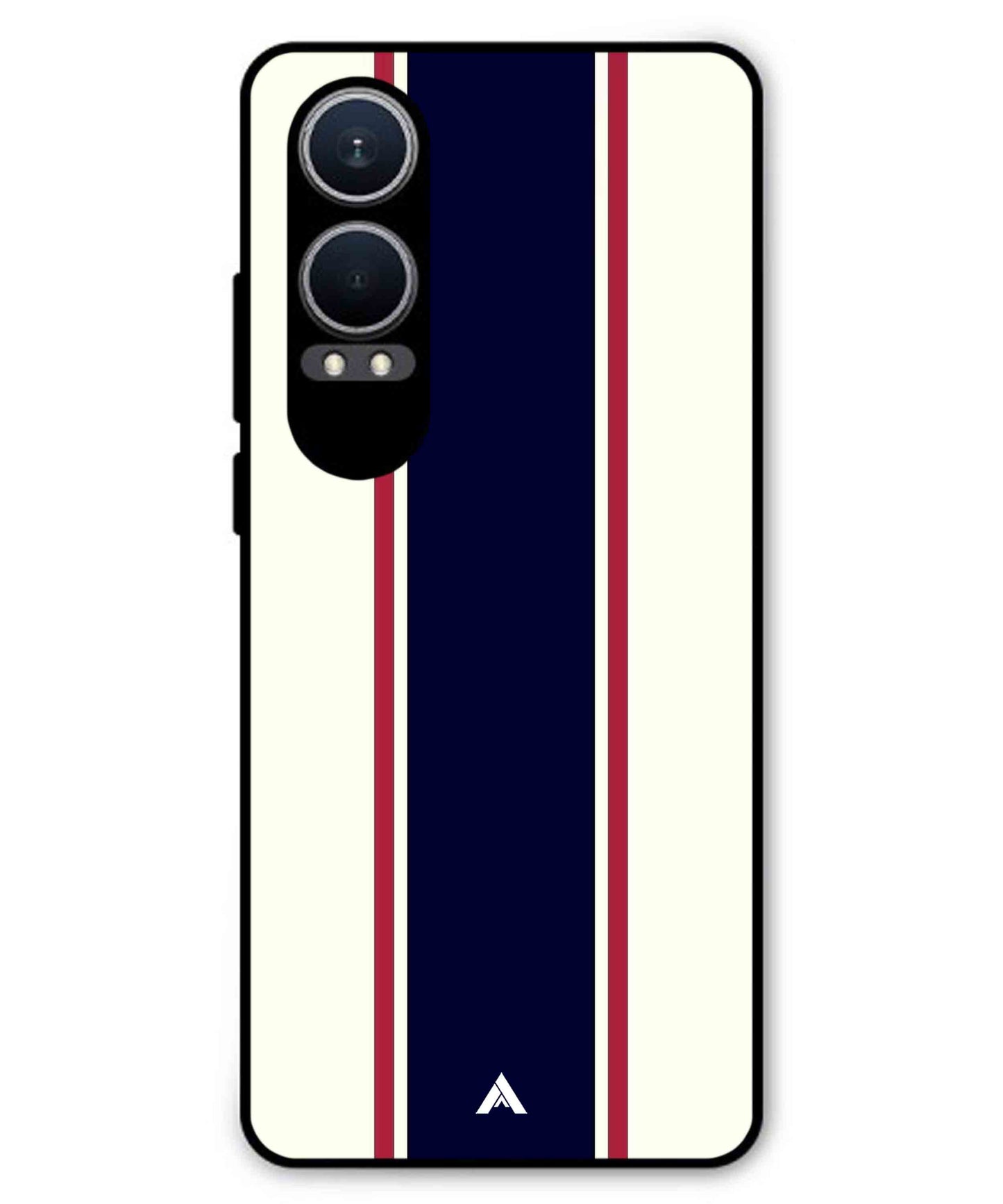 Stripe Pattern 10 Metal Back Cover Phone Case for Oneplus Nord CE 4 Lite
