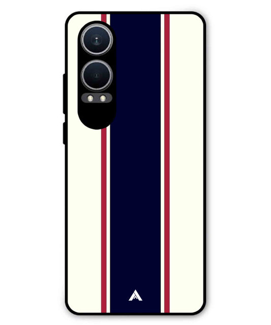 Stripe Pattern 10 Metal Back Cover Phone Case for Oneplus Nord CE 4 Lite