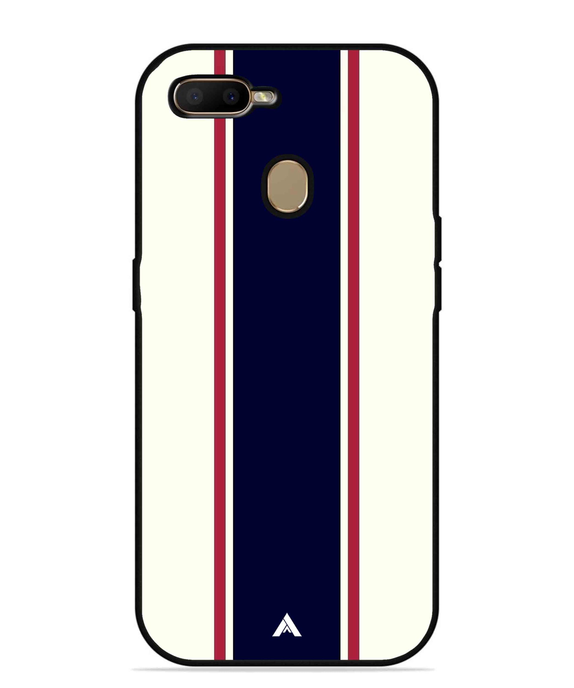 Stripe Pattern 10 Metal Back Cover Phone Case for Oppo A11K