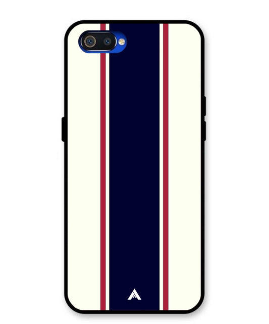Stripe Pattern 10 Metal Back Cover Phone Case for Oppo A1K