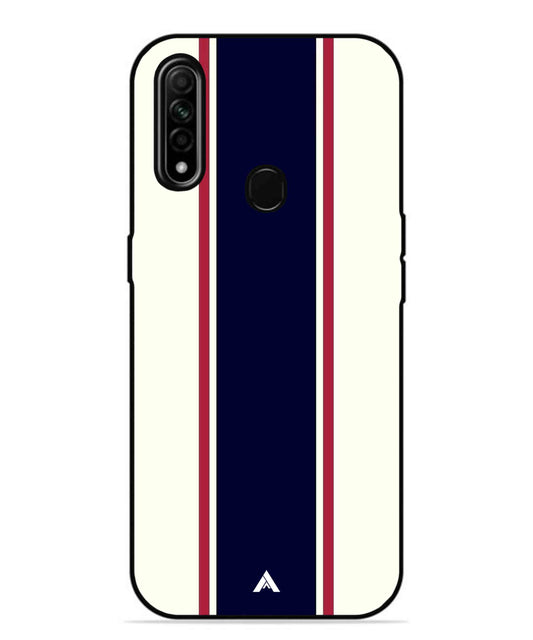 Stripe Pattern 10 Metal Back Cover Phone Case for Oppo A31