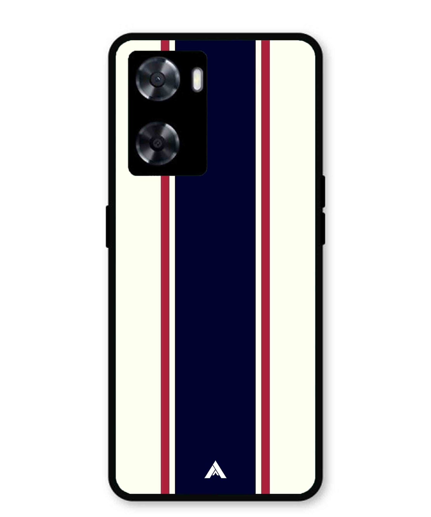 Stripe Pattern 10 Metal Back Cover Phone Case for Oppo A57