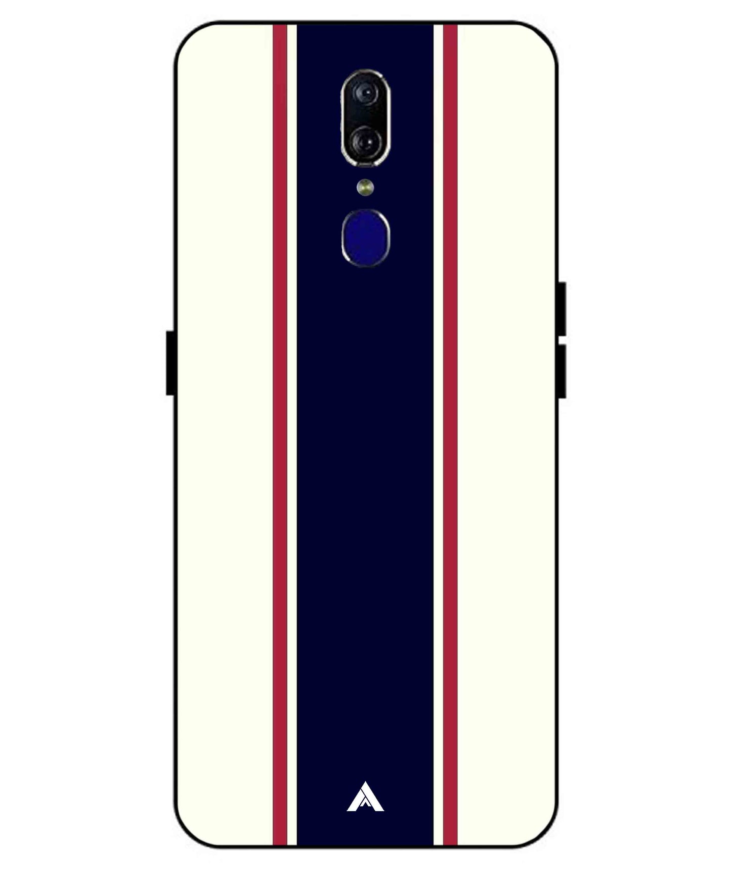 Stripe Pattern 10 Metal Back Cover Phone Case for Oppo F11