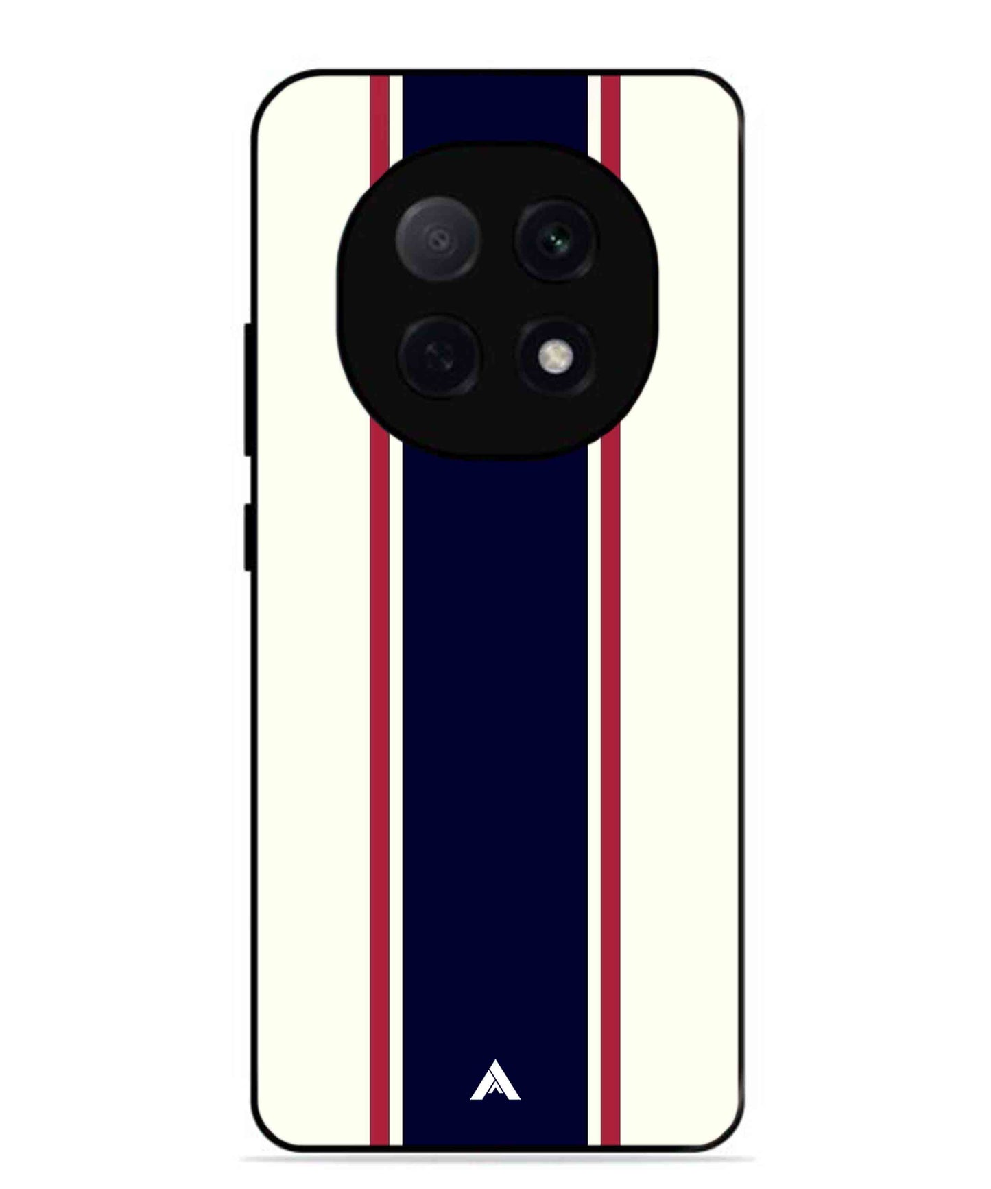 Stripe Pattern 10 Metal Back Cover Phone Case for Oppo F29 Pro