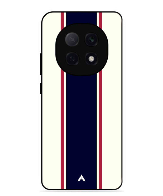 Stripe Pattern 10 Metal Back Cover Phone Case for Oppo F29 Pro