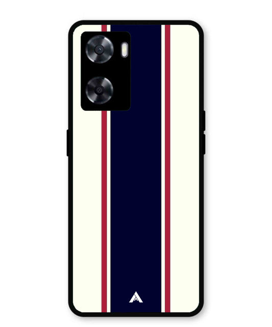 Stripe Pattern 10 Metal Back Cover Phone Case for Oppo K10