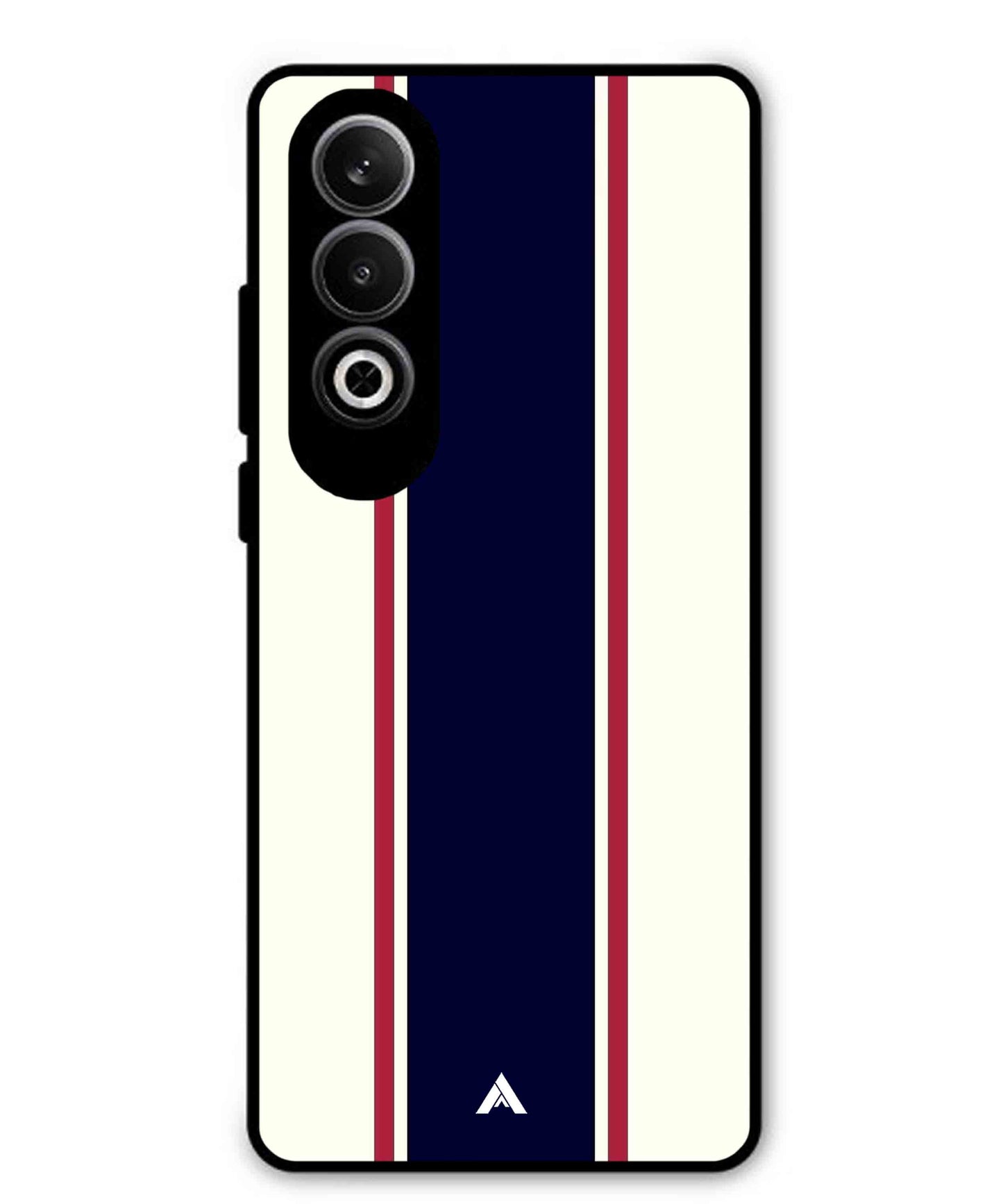 Stripe Pattern 10 Metal Back Cover Phone Case for Oppo K12
