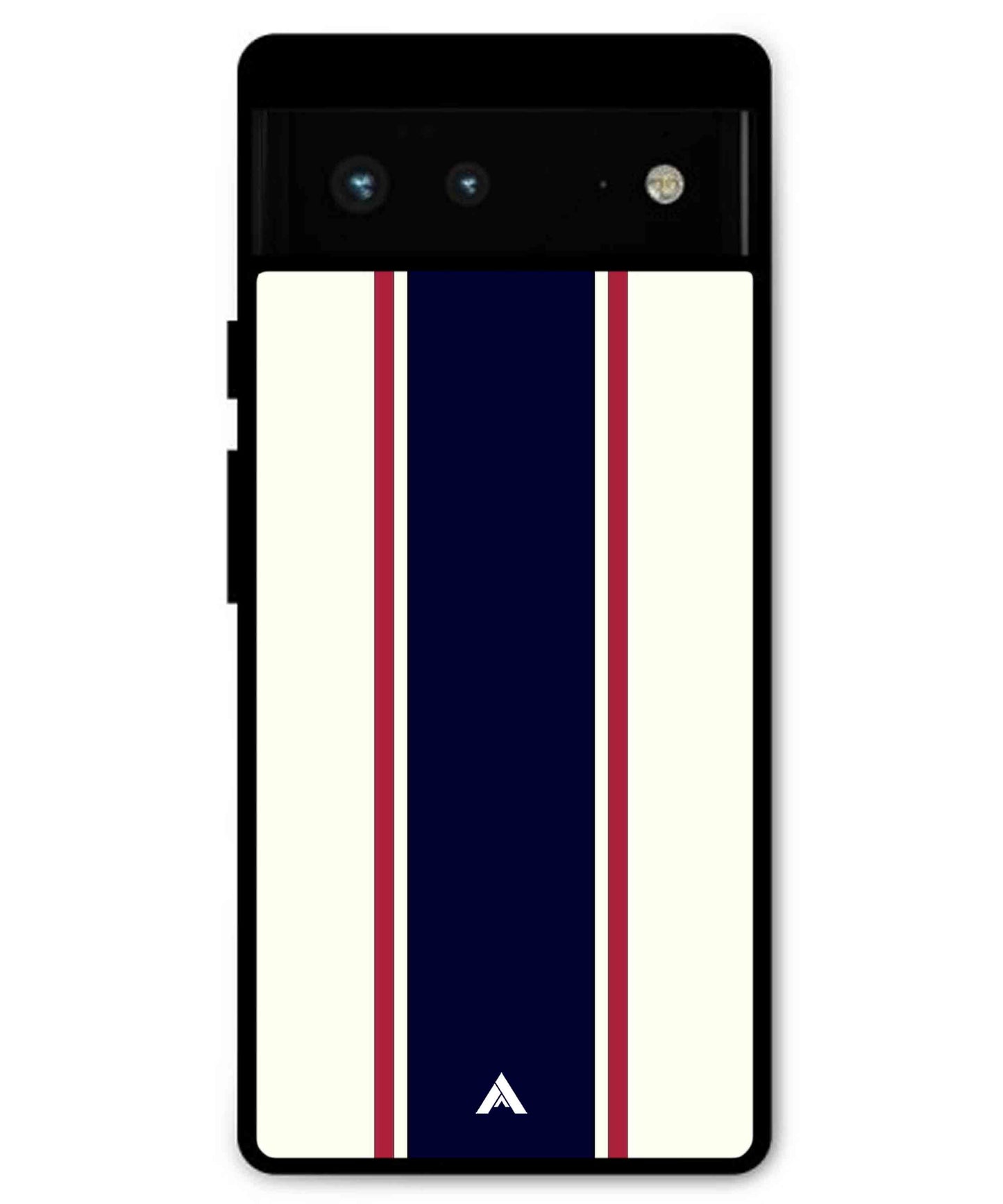 Stripe Pattern 10 Metal Back Cover Phone Case for Pixel 6