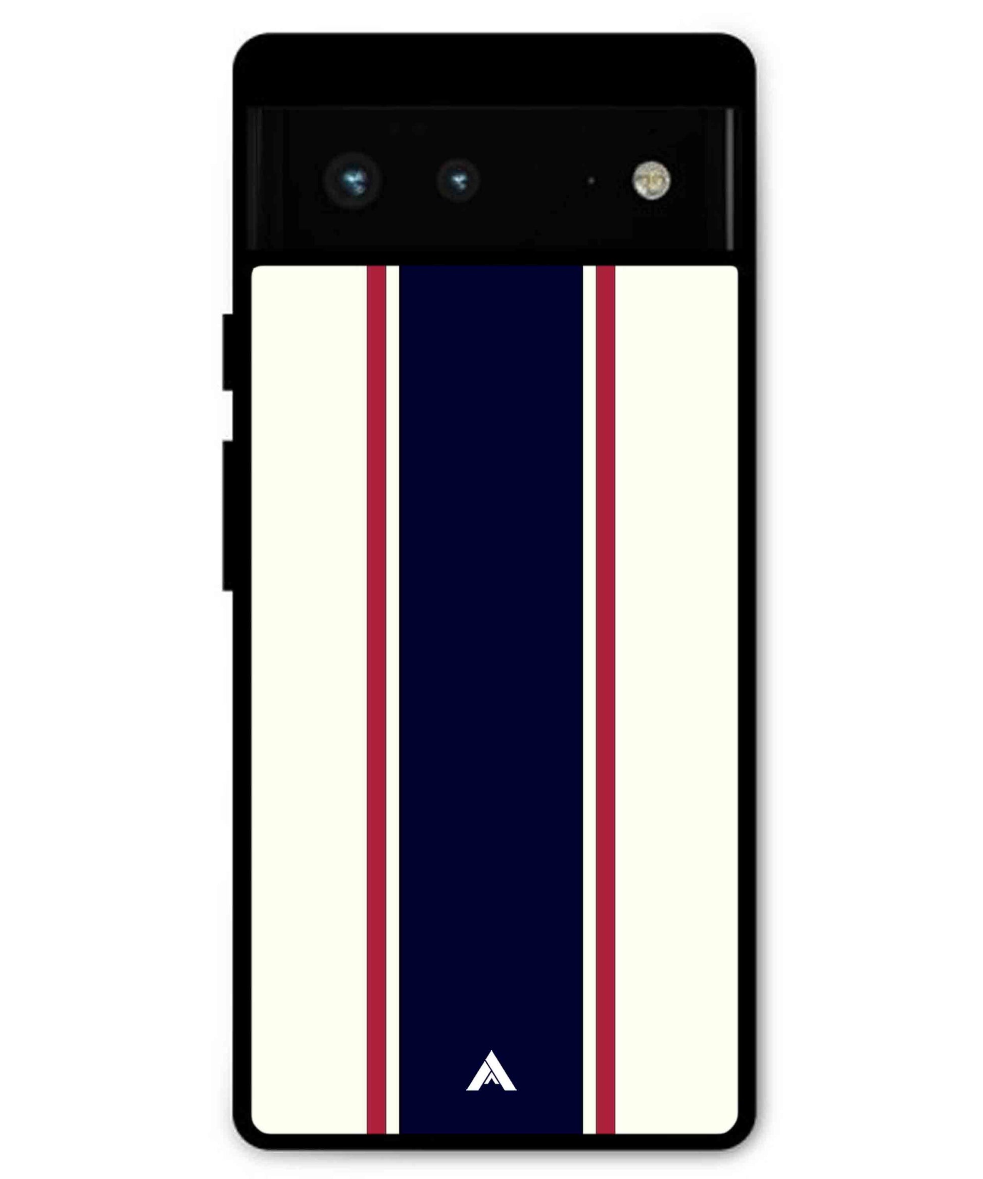 Stripe Pattern 10 Metal Back Cover Phone Case for Pixel 6