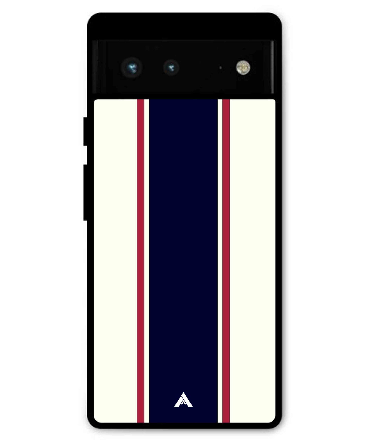 Stripe Pattern 10 Metal Back Cover Phone Case for Pixel 6 Pro