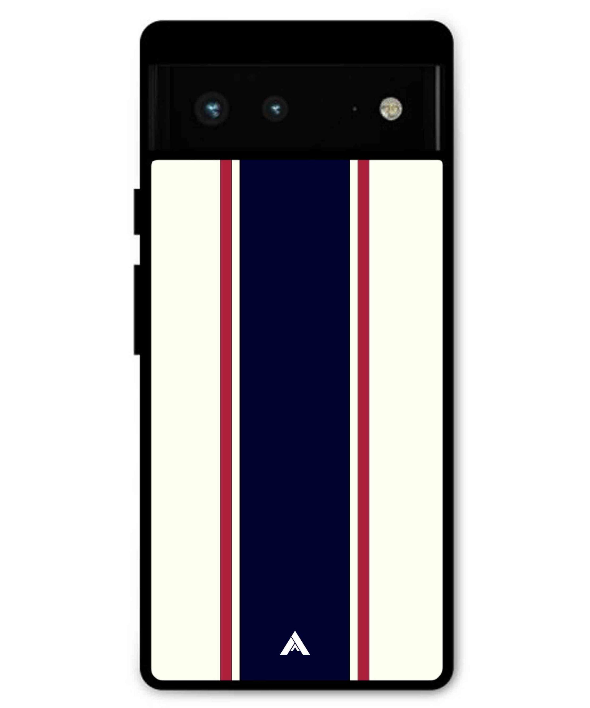 Stripe Pattern 10 Metal Back Cover Phone Case for Pixel 6 Pro