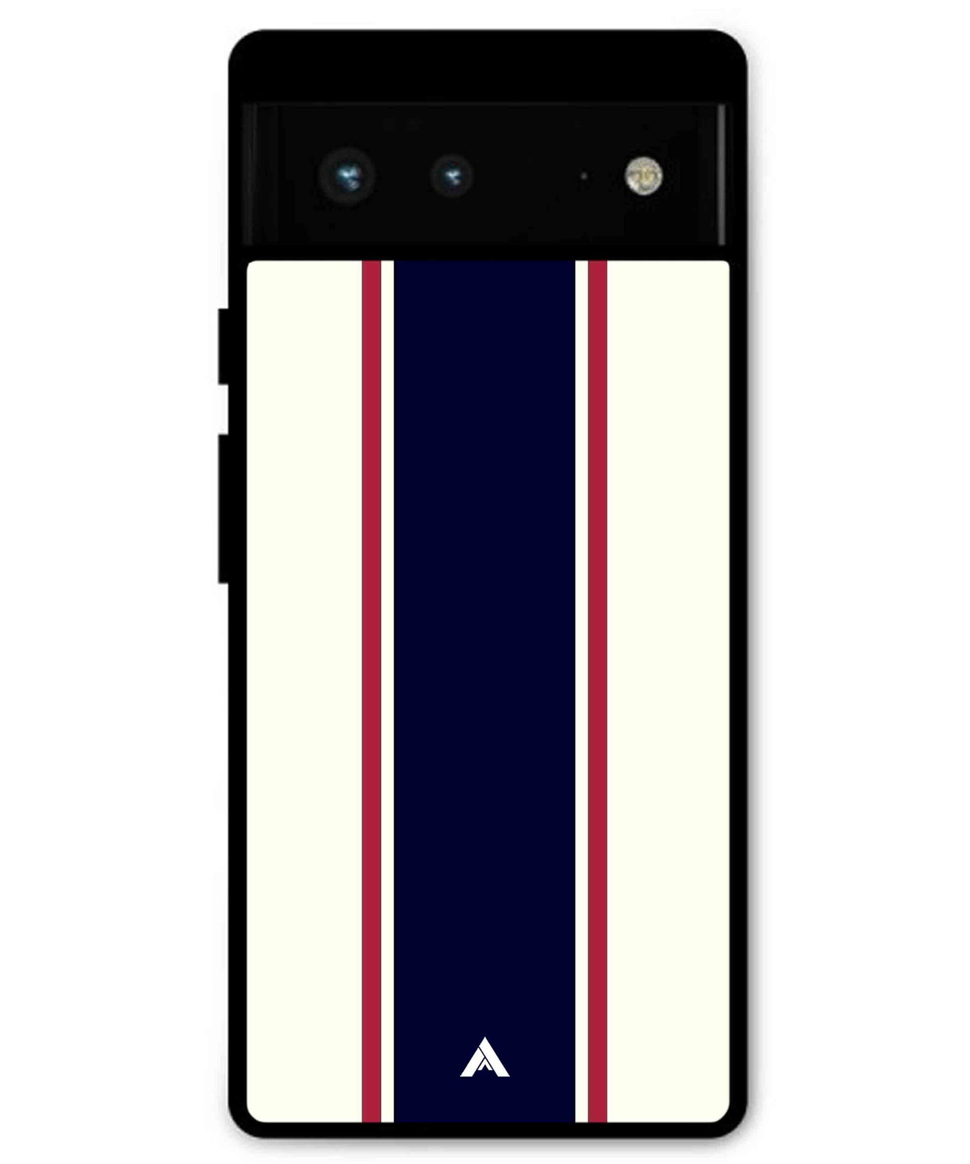 Stripe Pattern 10 Metal Back Cover Phone Case for Pixel 7