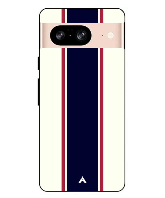 Stripe Pattern 10 Metal Back Cover Phone Case for Pixel 8