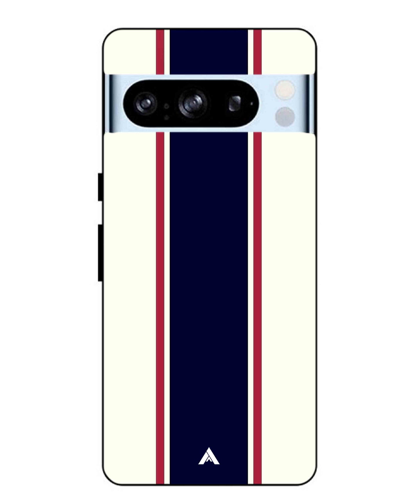Stripe Pattern 10 Metal Back Cover Phone Case for Pixel 8 Pro