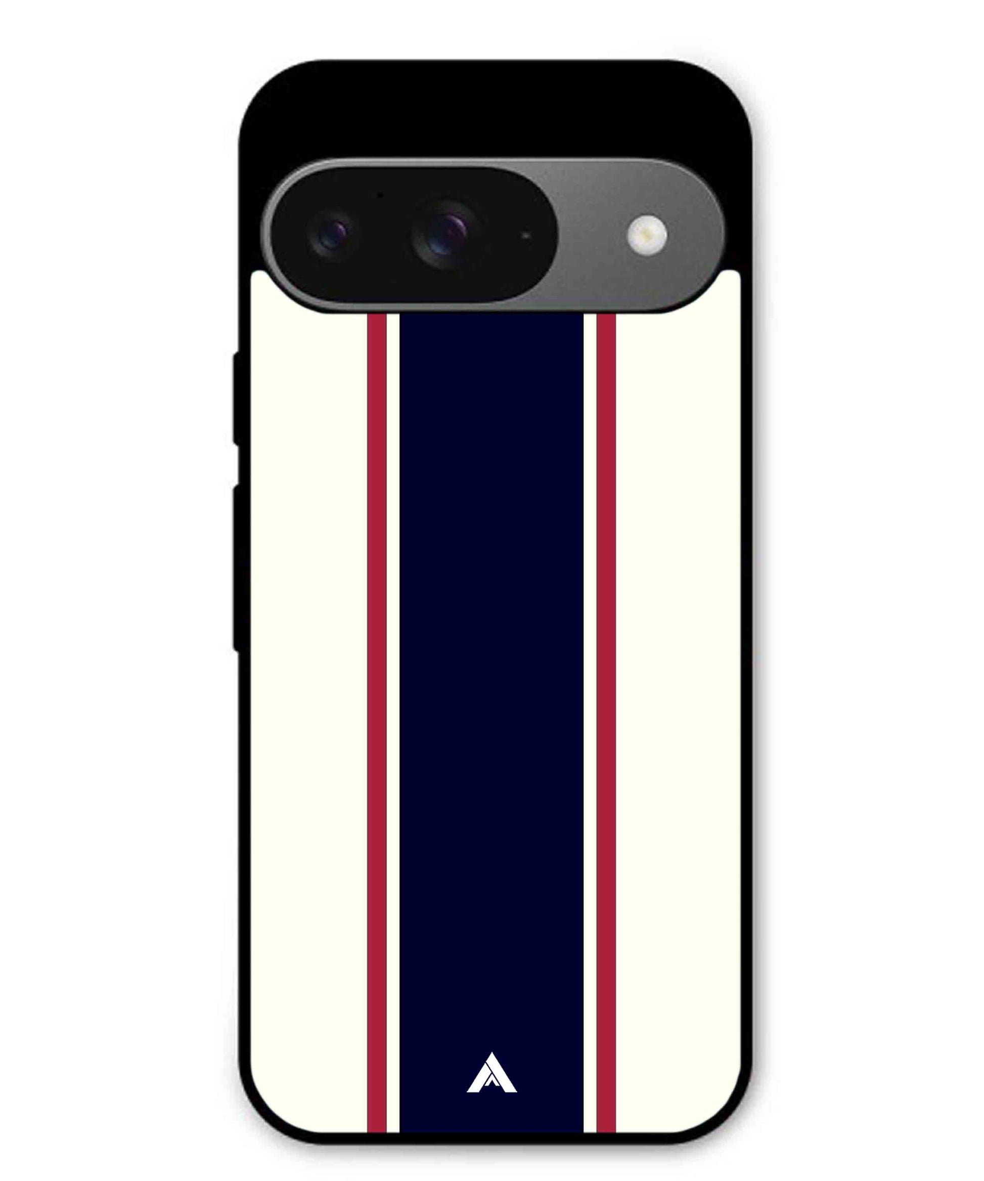 Stripe Pattern 10 Metal Back Cover Phone Case for Pixel 9