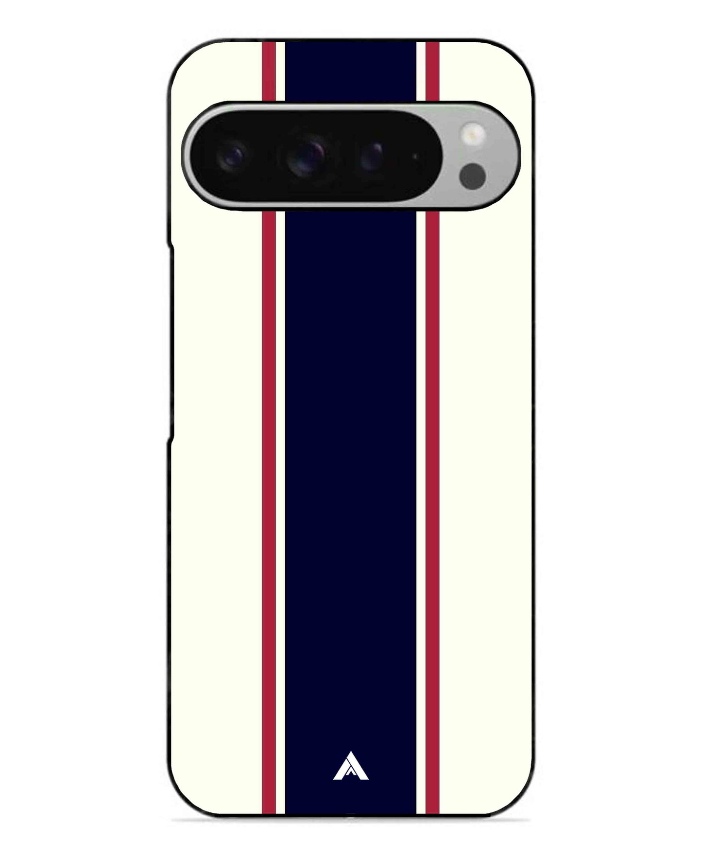 Stripe Pattern 10 Metal Back Cover Phone Case for Pixel 9 Pro