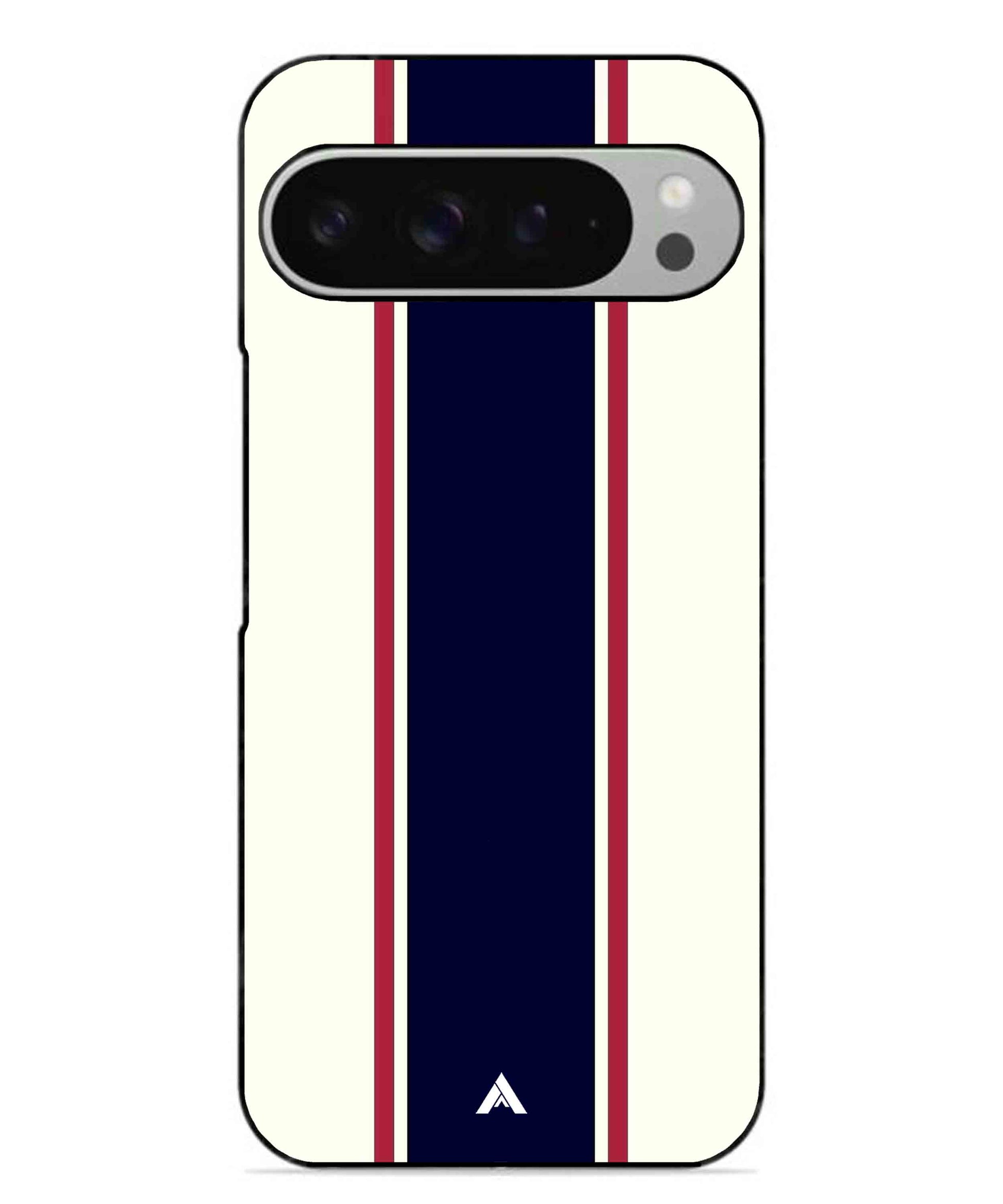 Stripe Pattern 10 Metal Back Cover Phone Case for Pixel 9 Pro